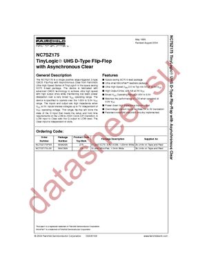 NC7SZ175P6X datasheet  